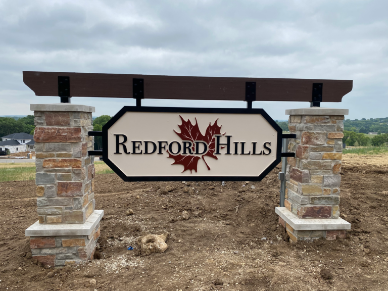 Redford Hills Subdivision development progress