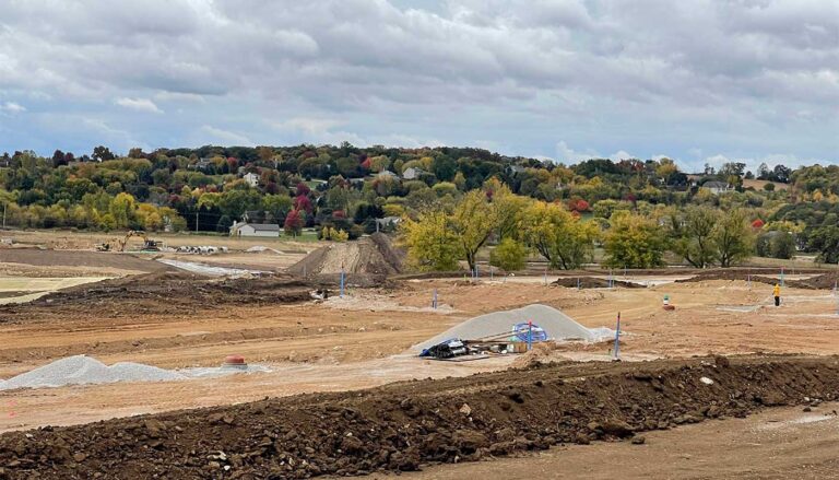 Redford Hills Subdivision construction progress